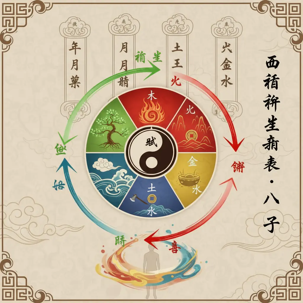 八字 - 五行相生相剋